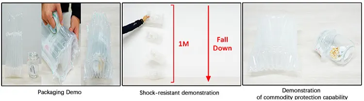 Alps Manufacturer Inflatable Fill Air Cushion Film Column Bag Inflatable Cushion Air Protective Column Packaging Film Bag