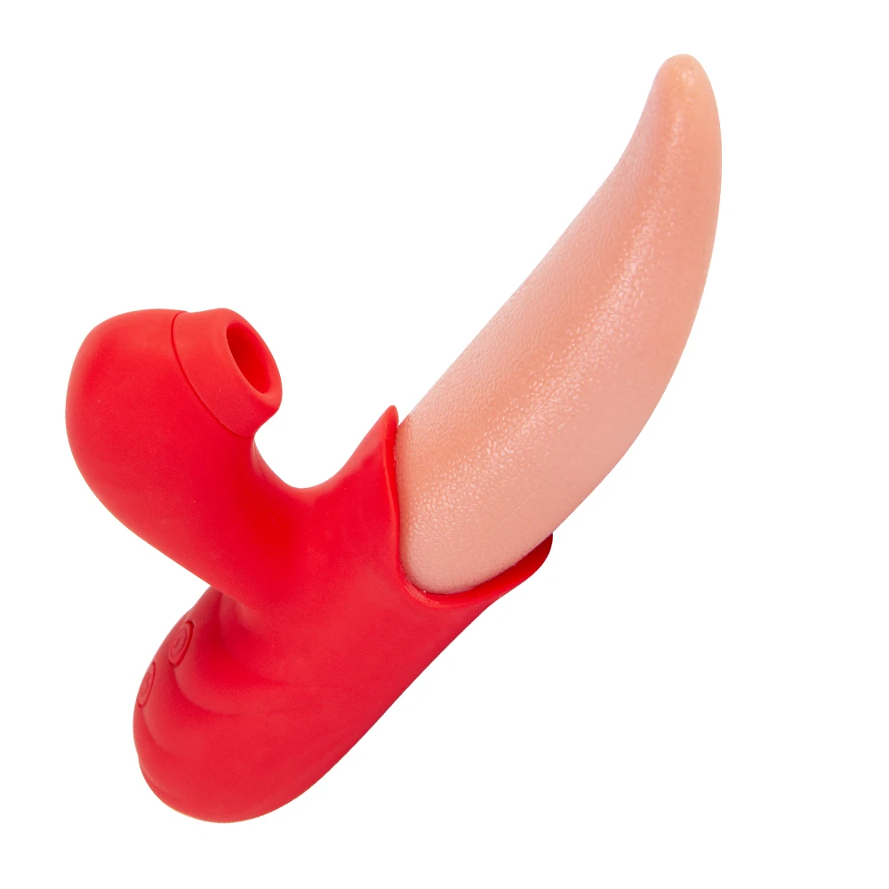 2 In 1 Lick Suck Vibrators For Women Licking Tongue Clitoris Stimulator G Spot Massager Vagina Sucking Female Orgasm Sex Toys