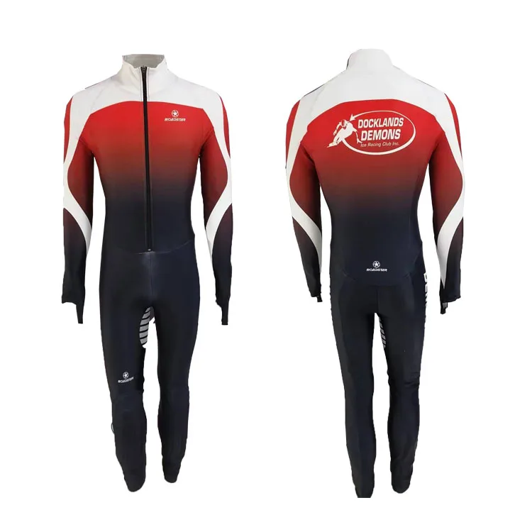 Roadstar custom drawing free design service speed skating suits clothing anti cut skin suit