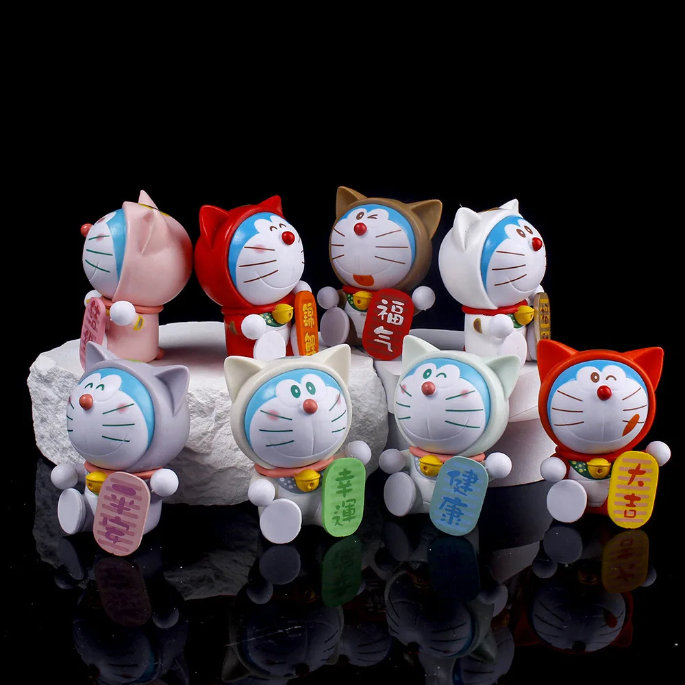 Wholesale Anime Doraemon  PVC action figure 8PCS Set