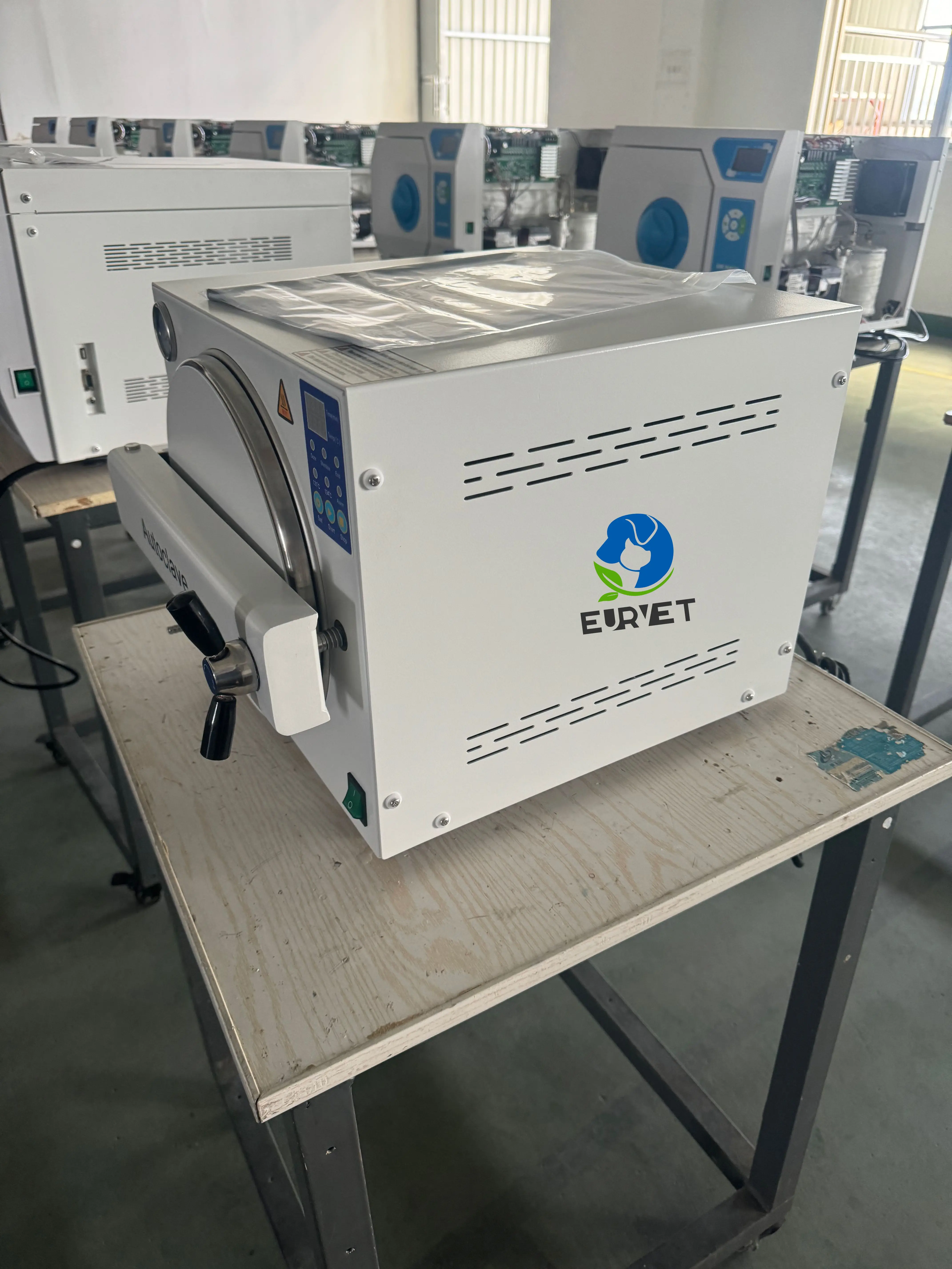 EUR VET Professional Small Capacity Clinic Desktop Dental Autoclave Table Top Steam Sterilizer Class N Autoclave