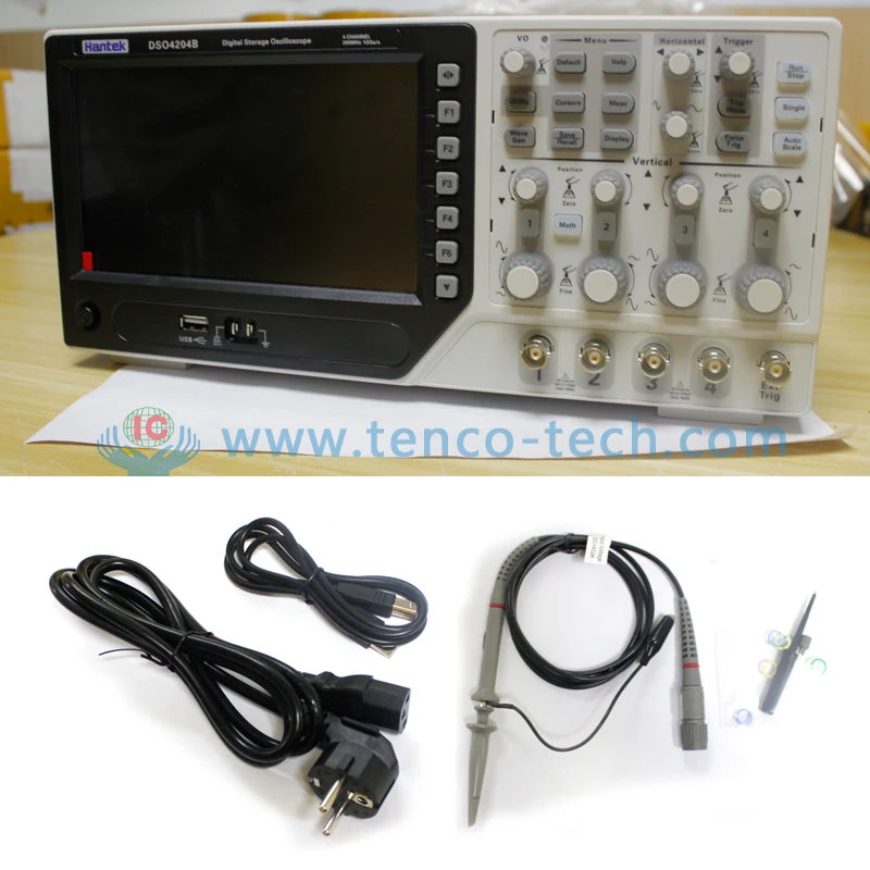  Hantek DSO4204B USB 4 аналоговых канала 200 МГц 1 Гвыб/с цифровой