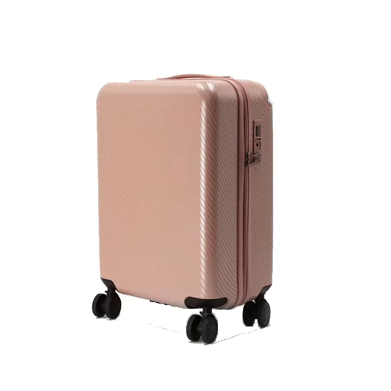 Special Design Customized Logo Frosted Zipper Travel Luggage PC 20 Inch 24 inch Luggage with Spinner Wheels
