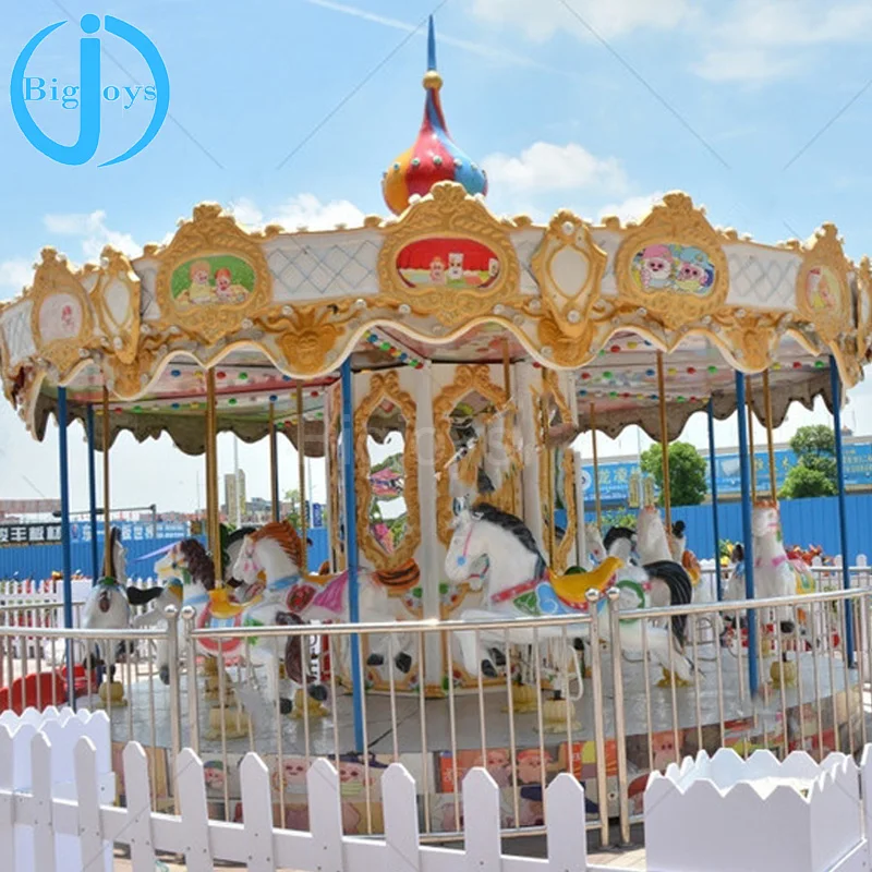mini fairground ride 12 seat carousel