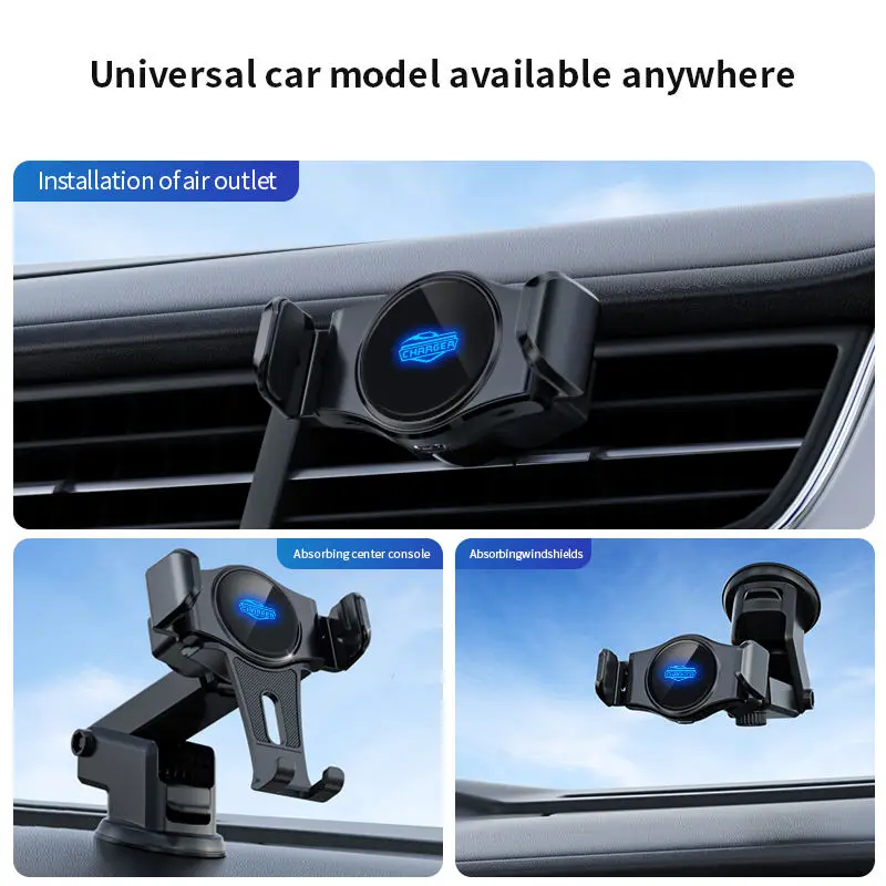 Car Accessories Fast Phone Charger Car Phone Holder Wireless Charger For The Car