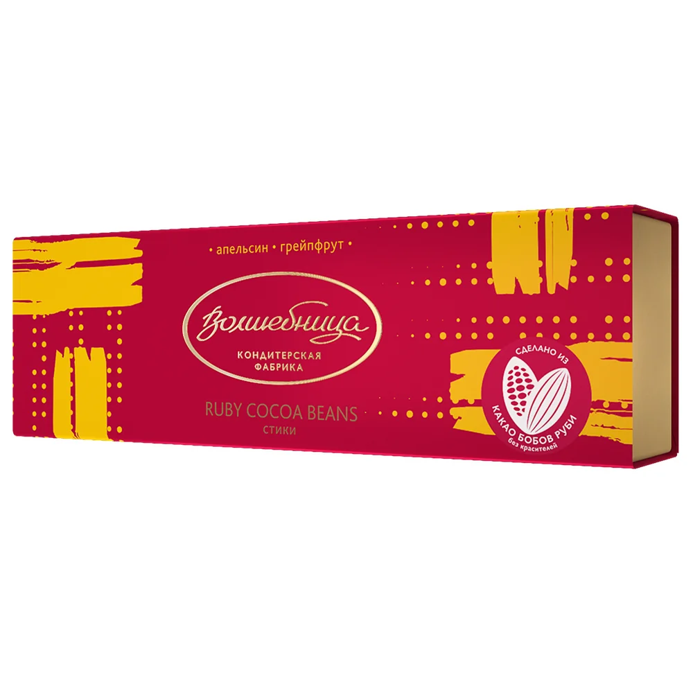 Volshebnitsa Ruby cocoa beans sticks (orange-grapefruit)