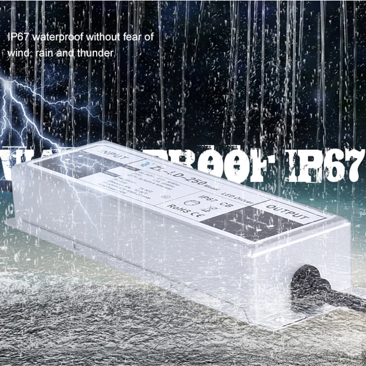 ZENLEA China Manufacturer Waterproof IP67 35W 50W 60W 100W 150W 200W 250W LED Driver