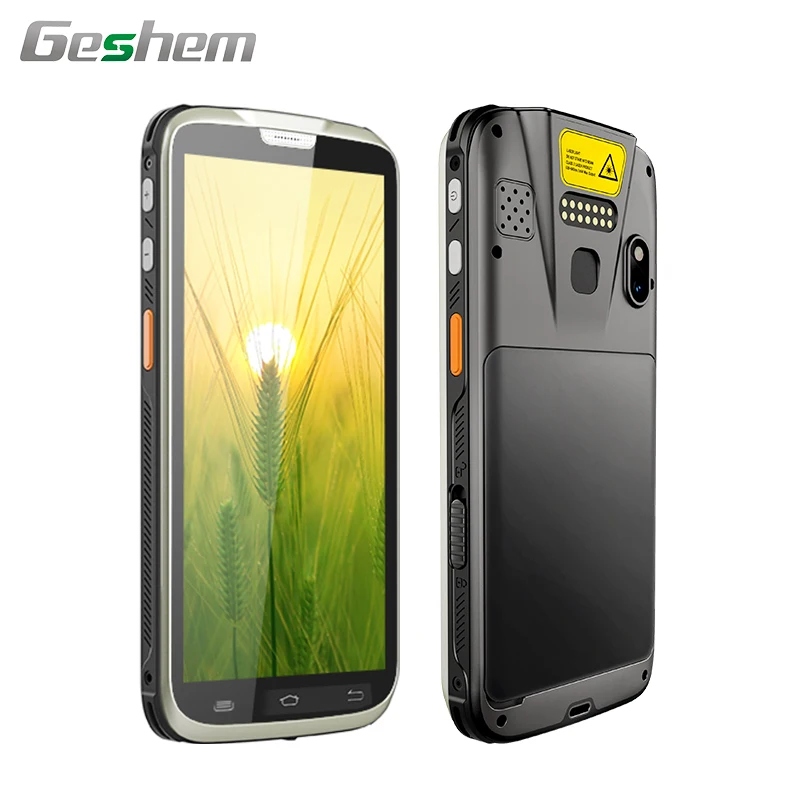 5.5 Inch Portable Handheld Pda GPS BT Wifi Nfc Rfid Reader 1D 2D Barcode Scanner Fingerprint Ip65 Android Industrial Rugged Pdas