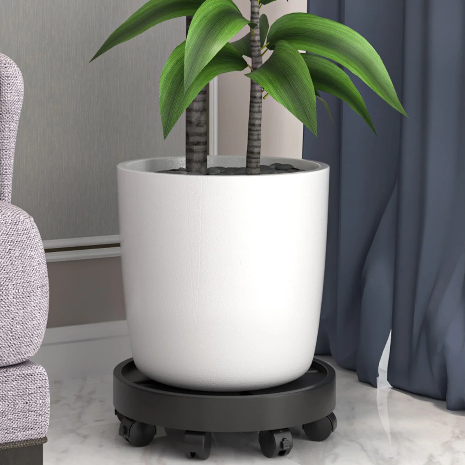 Thickened flowerpot rack, movable flowerpot tray, universal wheel bonsai base (can withstand 150 to 250 kilograms)