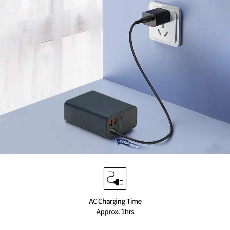 EZ100 225.5W/27000mAh  Portable Power Bank  Powerbank with Wired PD65W Fast Charging