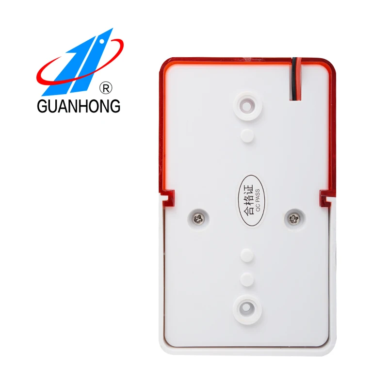 Factory Offer Siren Red Flash 12v Security LED warning Light wired alarm strobe light