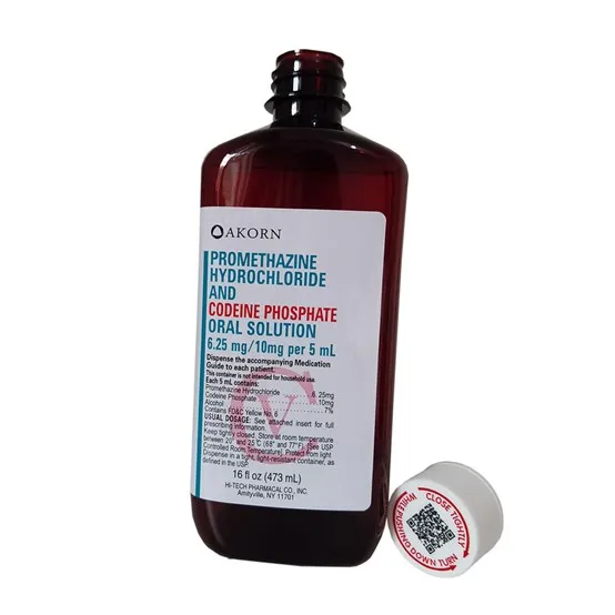 16oz 473ml Amber Arch Medicine Bottle codeina Cough Syrup Pet Bottles For Wockhardt Quagen Tris Akorn Actavis Hi Tech