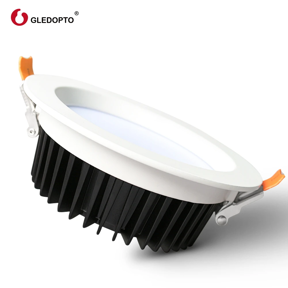  Светодиодный потолочный светильник Gledopto 2700-6500K zigbee + plus 9 Вт rgbcct угол луча 120 градусов сигнал с автоматической синхронизацией и