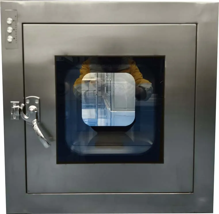 Янтарная электрическая система внутреннего замка с панелью управления sus304 статическая коробка пропуска для цехов в чистом помещении