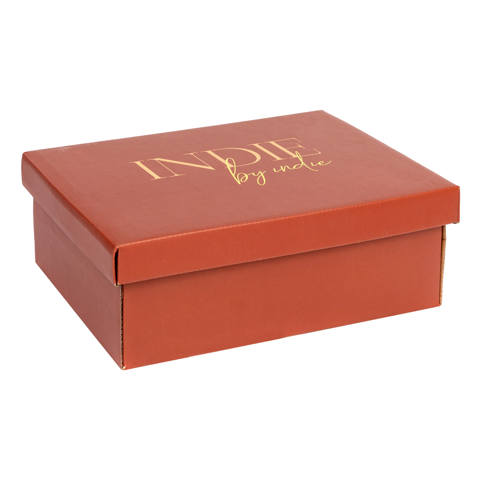 Luxury custom color plain packaging boxes cardboard gift box with handle for shoe