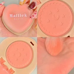 MAFFICK 3 Colors Rouge Cheek Tint Mineral Pigment Blush Powder Bronzer Heart Face Cosmetics Blusher