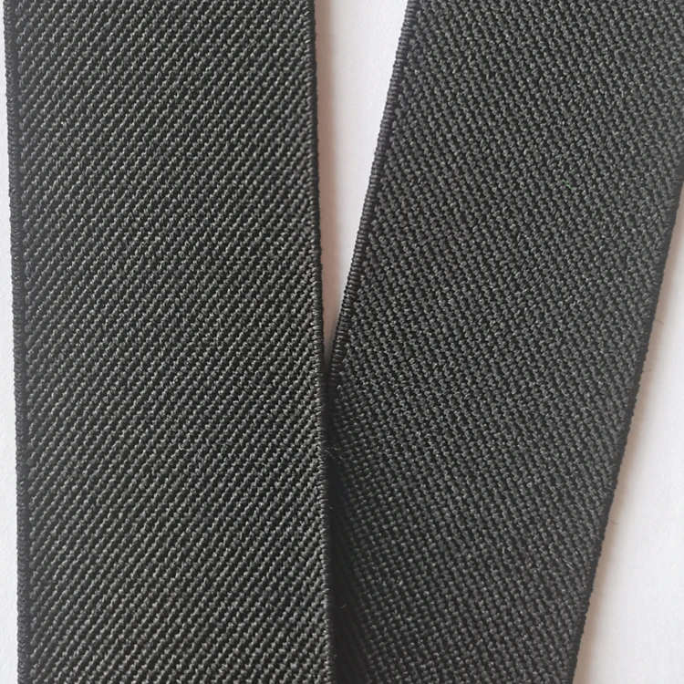 20mm 25mm 30mm 38mm 50mm Wide high quality and durable skirt belt  twill elastic band latex elastic band