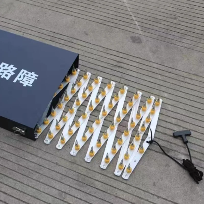 Portable Metal Manual Stinger Spike Strip System tire killer Deflation Devices road Block
