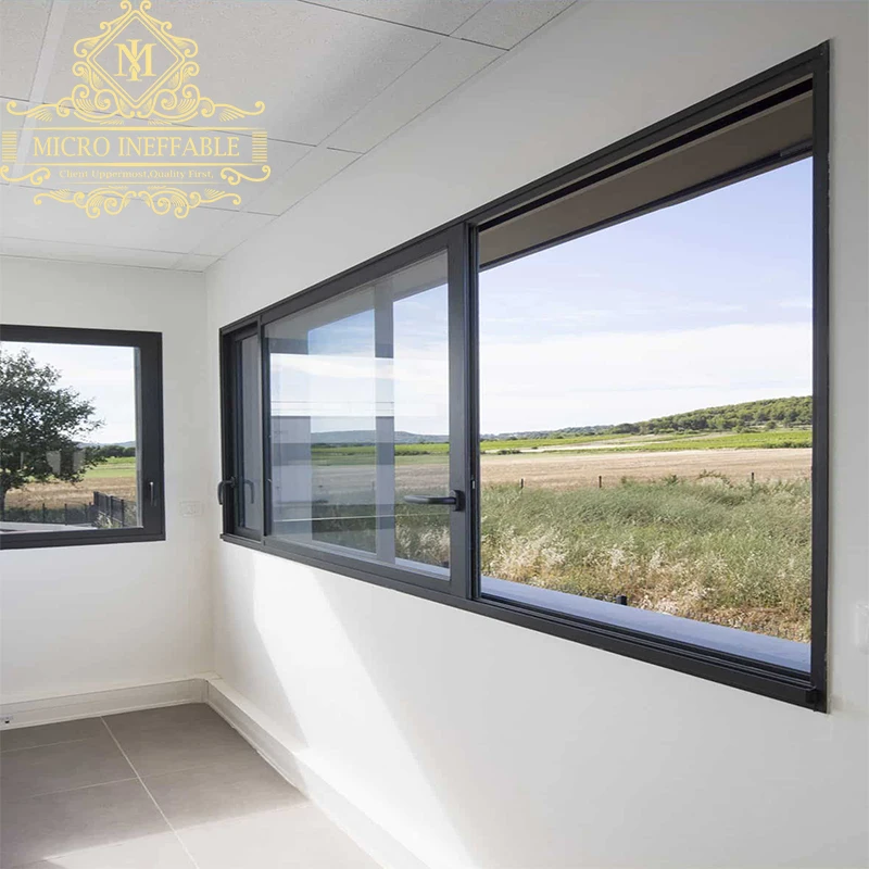Low Price Square Meter Frame Aluminum Up Down Sliding Window Aluminum Alloy Anti-Theft Sliding Windows With Mosquito Net