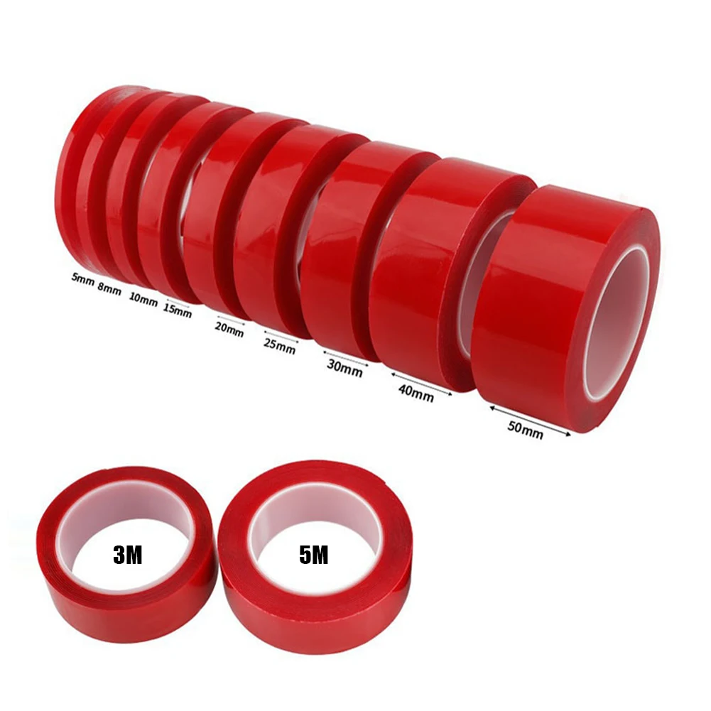 Custom High Adhesive Nano Tape Adhesive Red Double-sided Acrylic Foam Tape