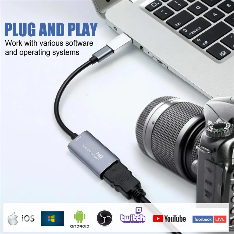 HD USB-C live HDTV MI карта захвата для PS4 игра dvd hd камера Запись прямые