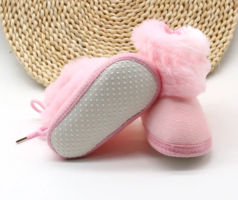 
Baby Shoes Winter Thick Plush Baby Boots Anti-Slip Baby Girl Shoes 