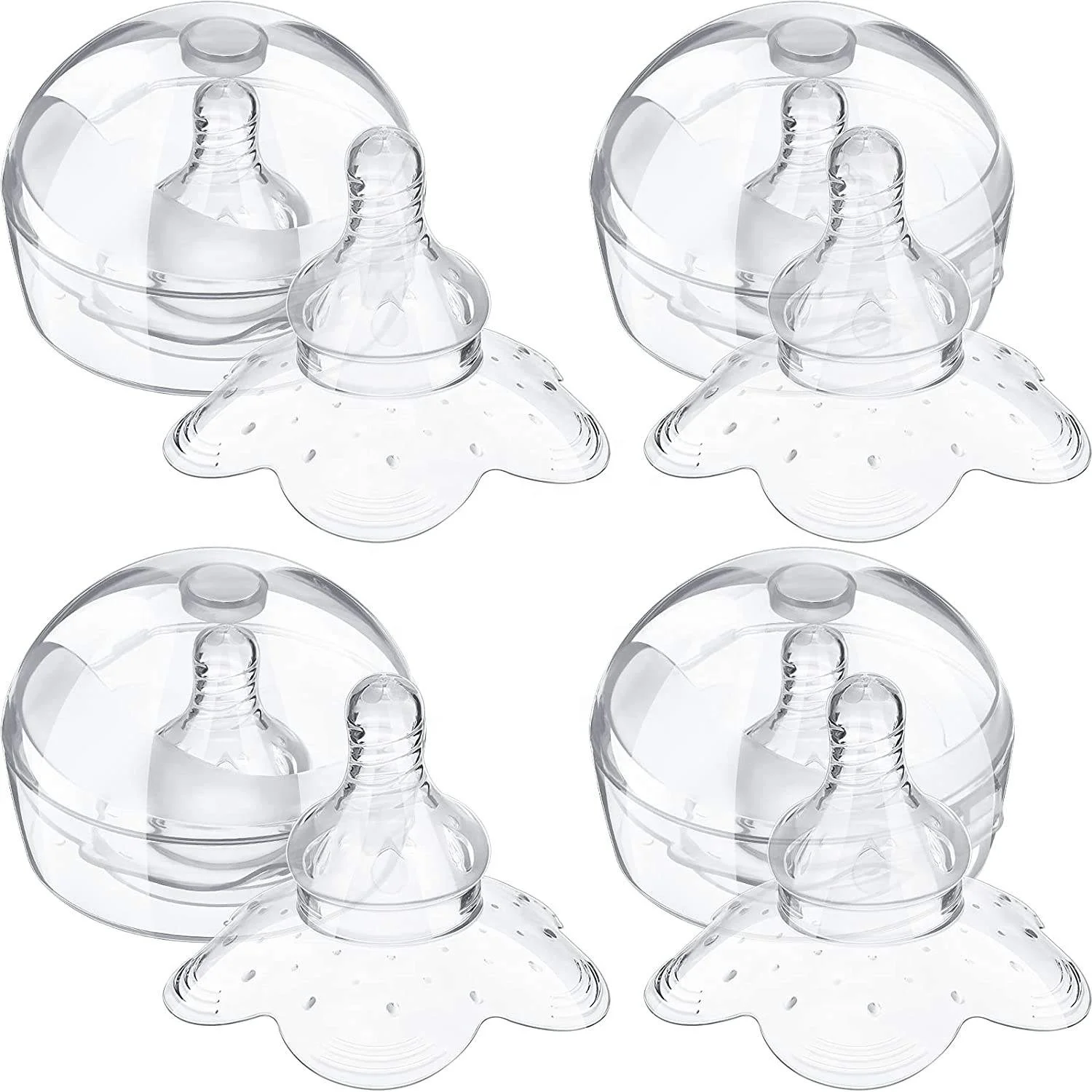 Wholesale High Quality Reusable Silicone Breastfeeding Nipple Protector Breast Nipple breastfeed Shield Cover