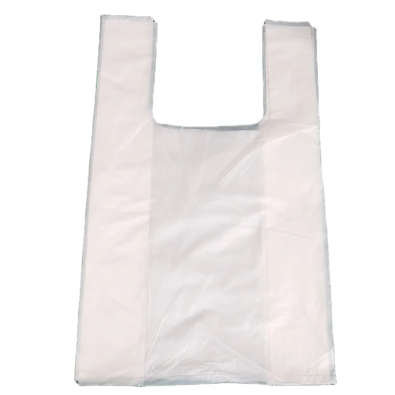 Plastic Carry Bags Wholesale Shopping Bag Reusable Biodegradable Compostable T-shirt Bag Plastic