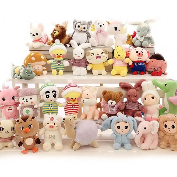 Custom Bulk 15cm Stuffed Animal Soft Toys Doll Peluches Al Por Mayor Oyuncak Children Plush Kids Toys For Kids Children