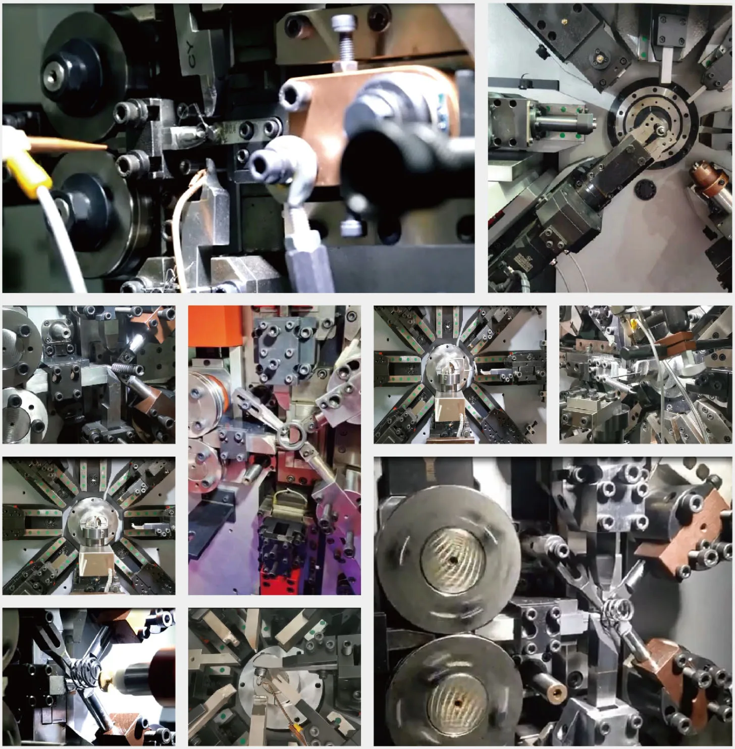 Camless CNC Versatile Spring Rotating Forming Machine