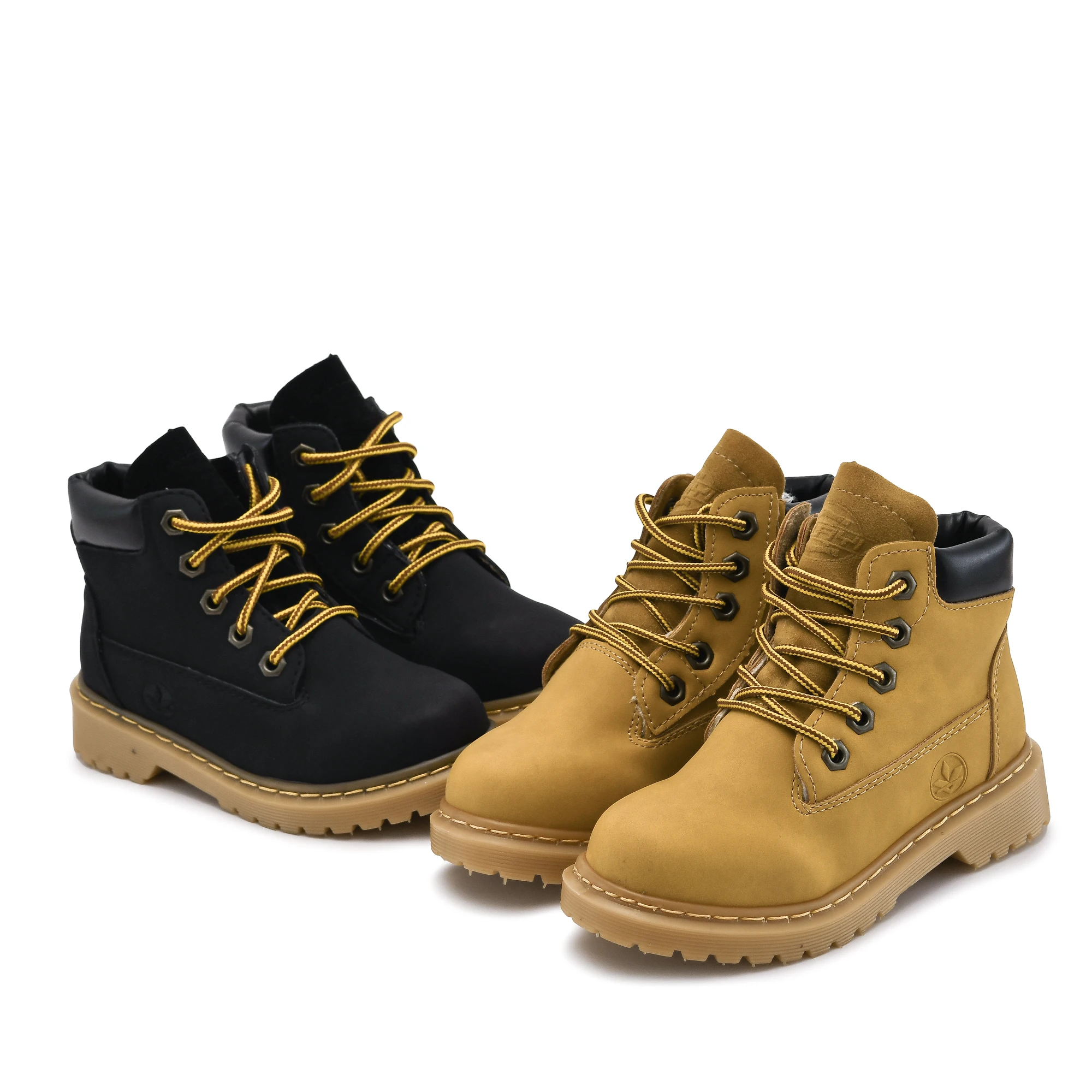 Ботинки детские зимние Нескользящие, классические водонепроницаемые, замшевые, повседневная обувь для мальчиков, черные, хаки