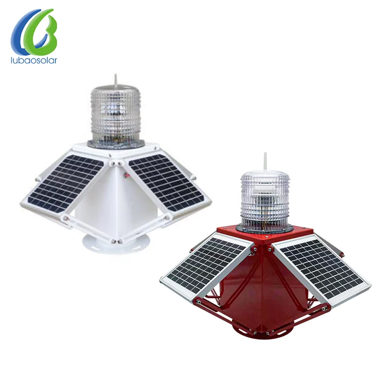 LED Solar Powered Marine beacon lantern sea warning lantern buoy lantern