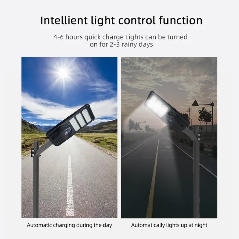 All in one 100w 200w 300w 400w 500w  light  with IR motion sensor of street solar light