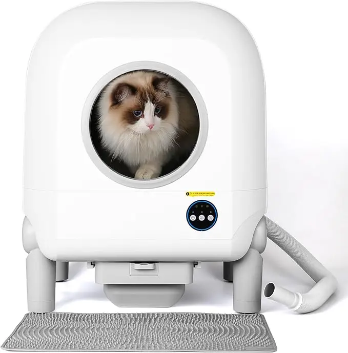 Long Service Life Pet Cleaning Suppliers Electric Automatic Cat Dog Toilet Sandbox Trays Cat Litter Box