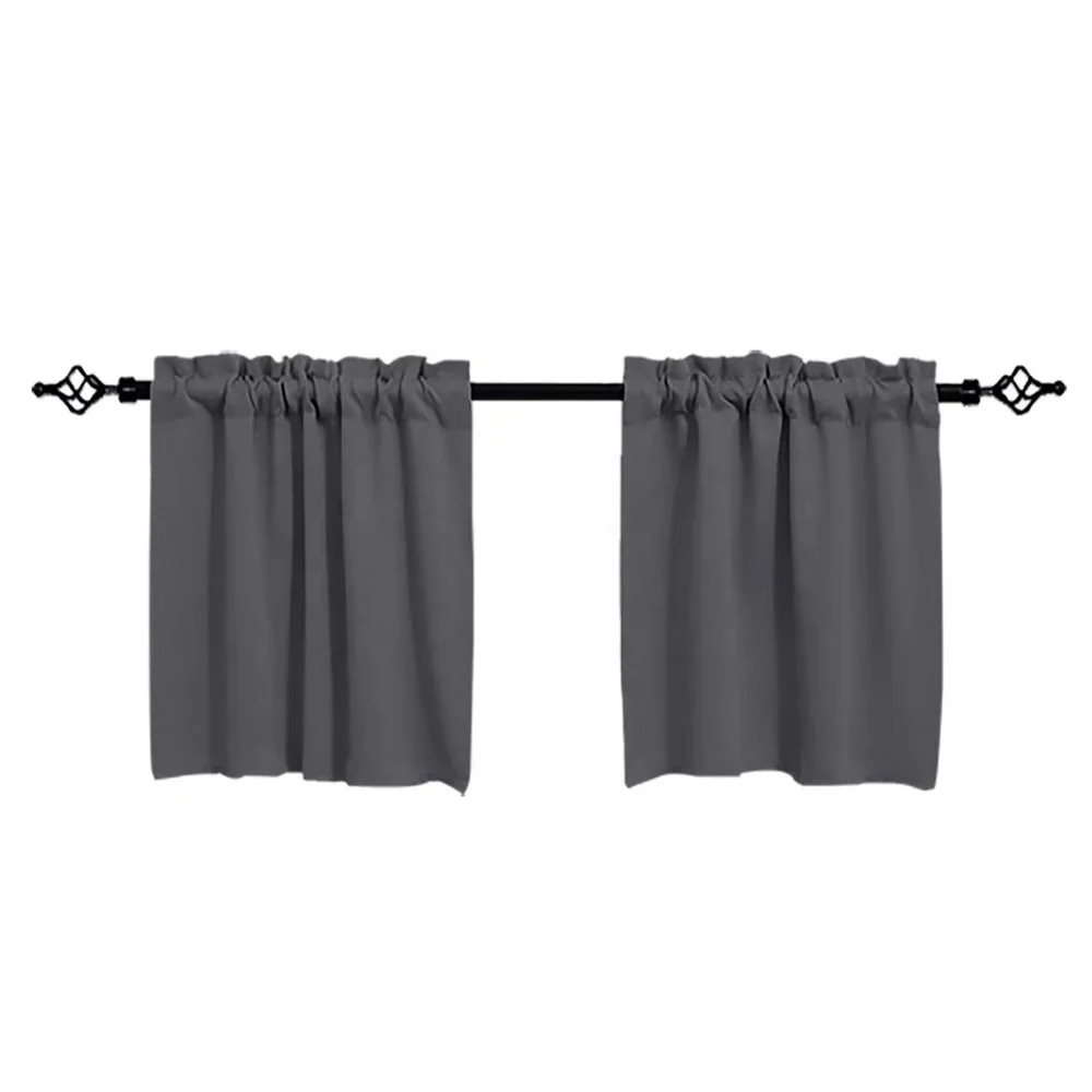 Brief Curtain Coffee Room Small Kitchen Bathroom Thermal Insulated Blackout Living Room Curtains