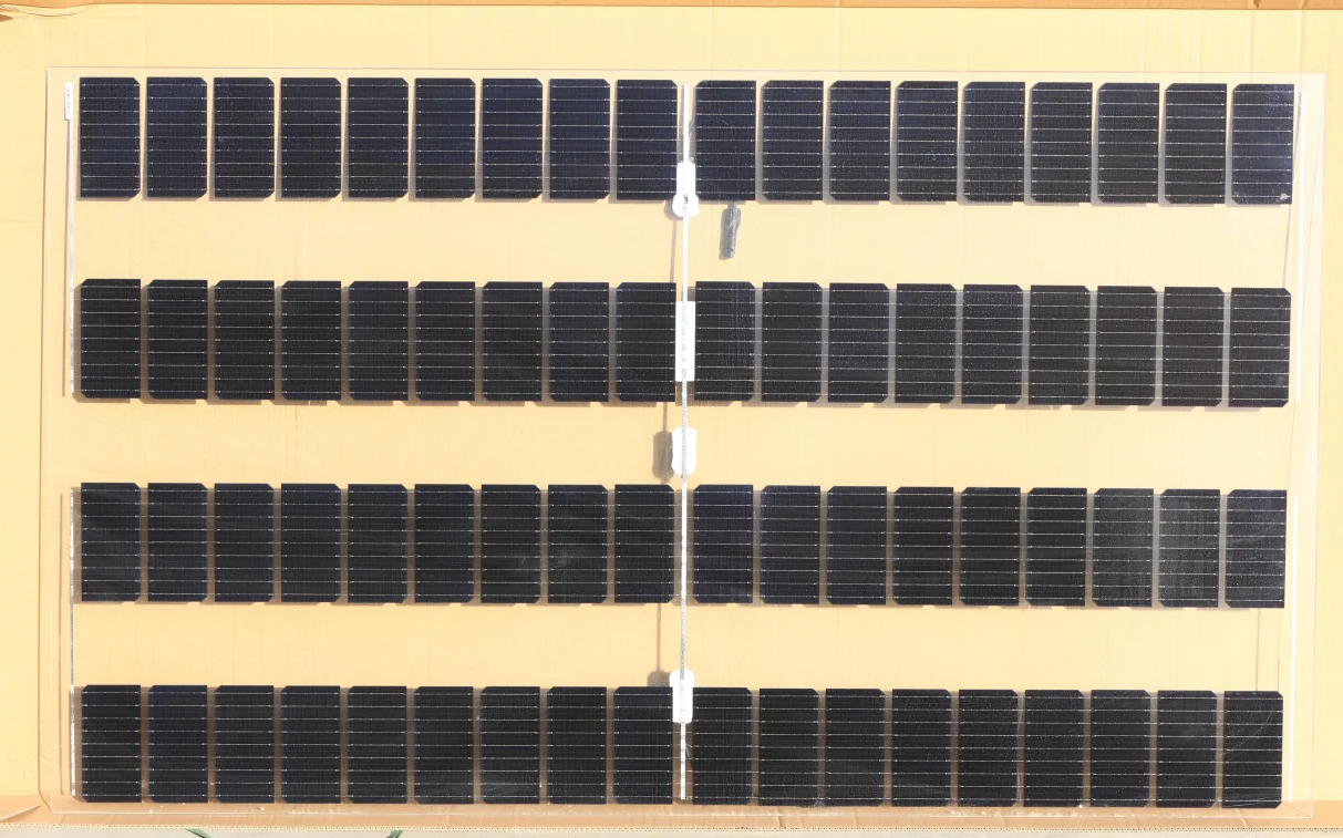SHINEAO Frameless Glass solar panel 45% 35% 10% Transparent Thin Film Solar Panel For Greenhouse