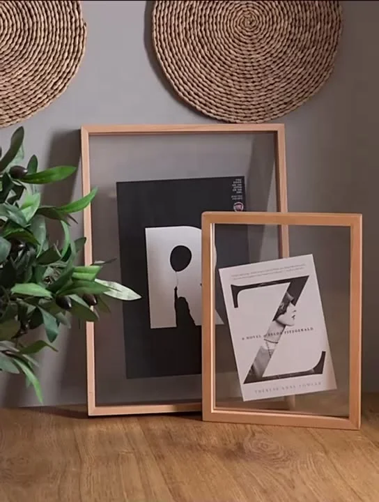 Floating Double Sided Glass Picture Acrylic Wall Art Pressed Flower Wood Hanging Wooden Photo Frames