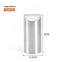 Customized design stainless steel salt and pepper shaker small grinder salt shaker bottle