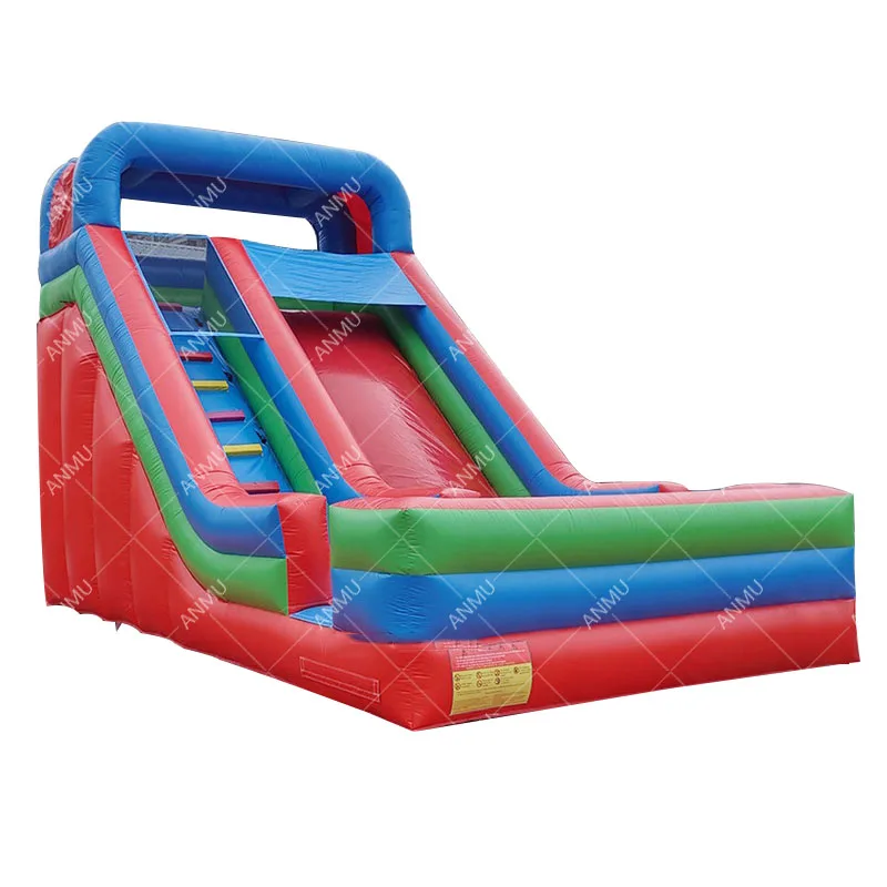 Manufacturer Inflatable Slider Custom Color Durable Inflatable Water Slide with Pool