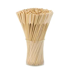 Disposable Kebab Flat Wood Bamboo Teppo Paddle Skewer Stick