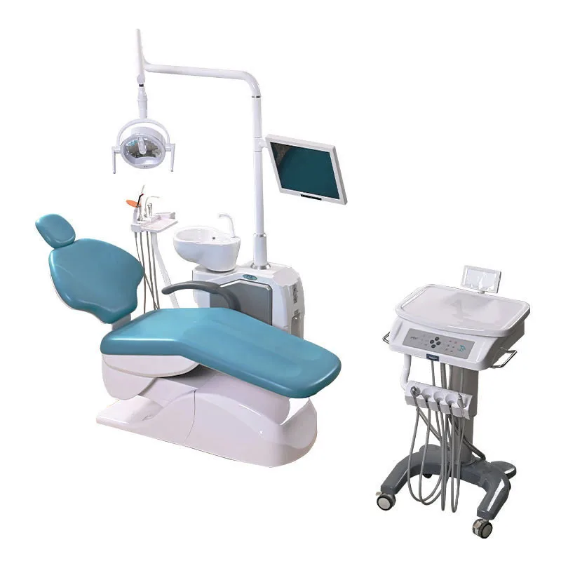 Luxury CE Cast Iron Metal Steel Easy Cleaning Comprehensive Dental Equipments Dental Chair