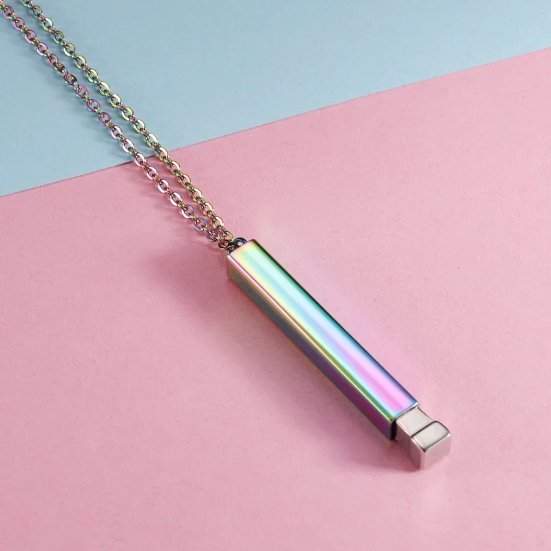 Hot Selling 45cm Polished Customizable Titanium Steel Nesting Doll Necklace Hidden Pendants Jewelry