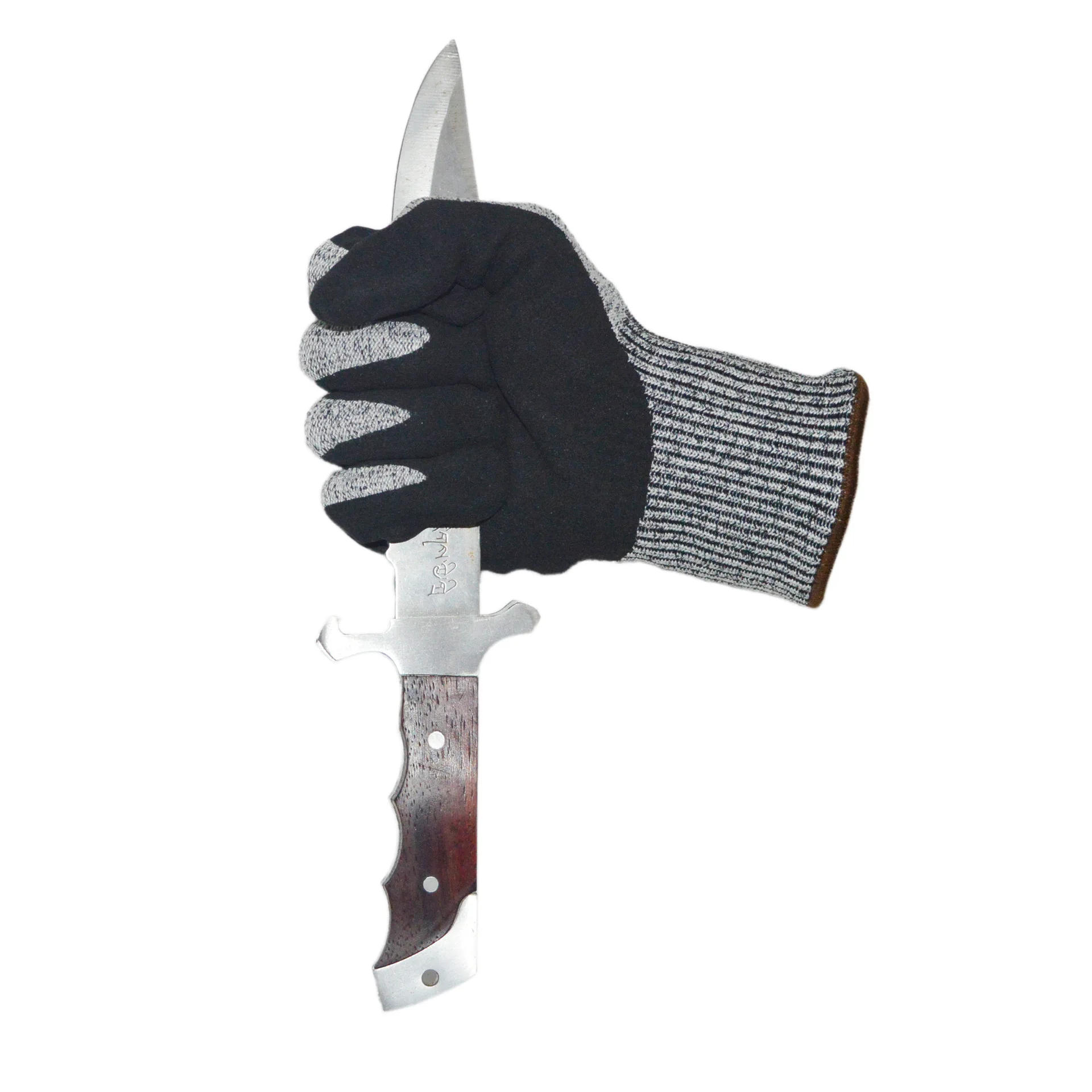 High quality cut resistant palm dipped latex glove gardening gloves