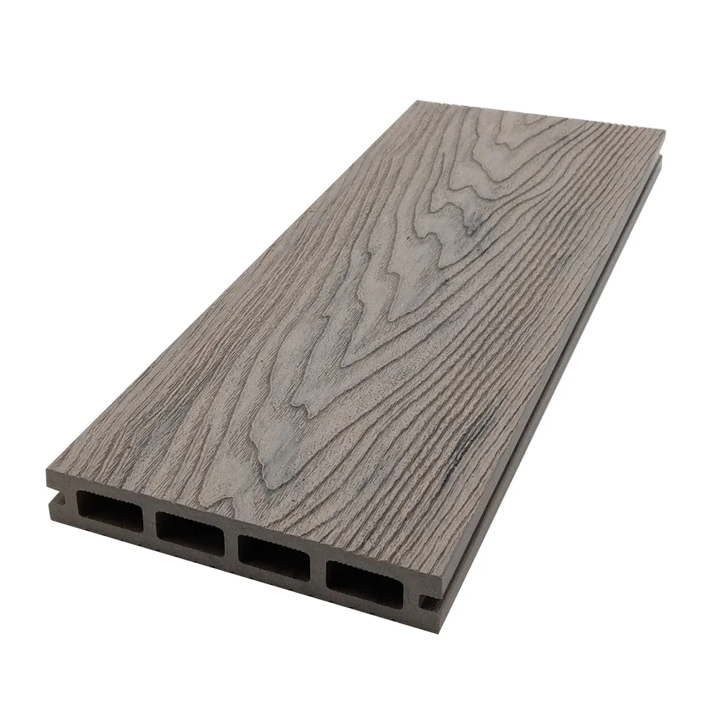 White Mix Color wpc outdoor decking wood grain composite deck boards composite decking boards flooring