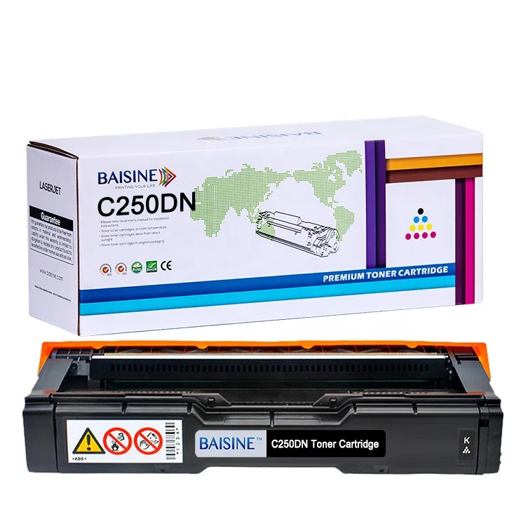 Hot Sale Baisine Compatible for Ricoh SP C261SFN C261DNw C261SFNw Toner Cartridge C250A Compatible Toner Cartridge C250DN Toner