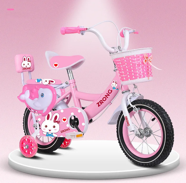 12' 14' 16' 18'  Kids bike for 2 3 4 6 years old children with training wheel and height-adjustable seat