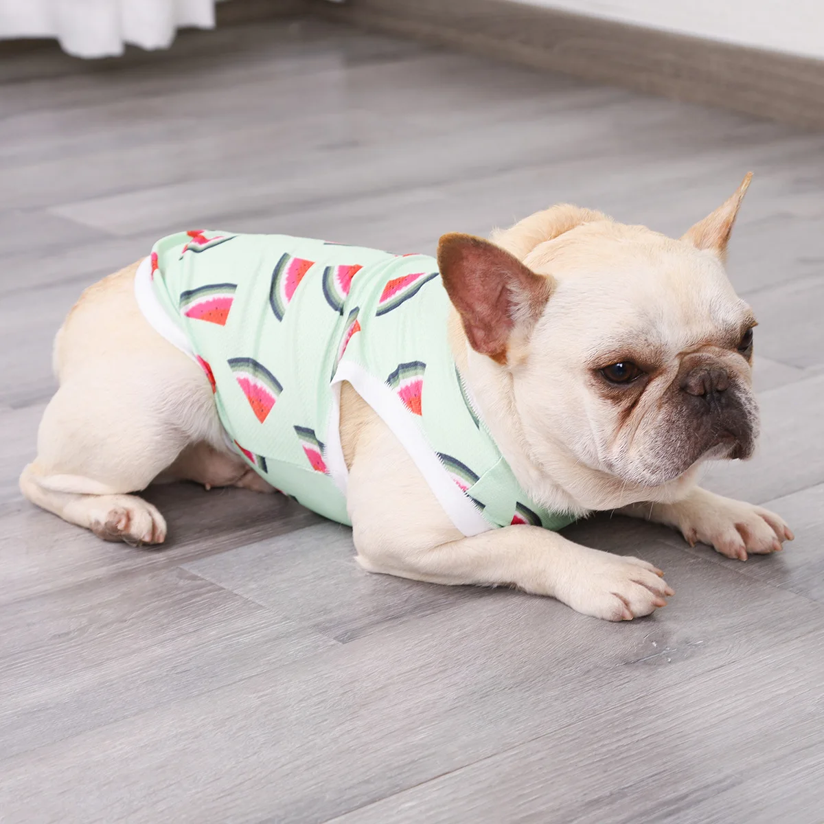 Fast-Dry Instant Cooling Pet Shirts Cute Watermelon Puppy Dog Cat T-Shirt Tank Summer Clothes Cooling Ice Vest for Dogs