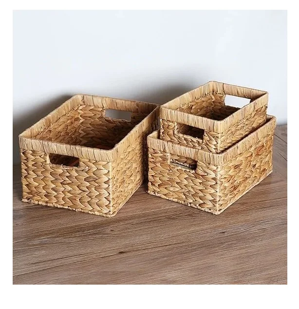 
100% Natural Straw Storage Basket - Natural Bamboo Storage Basket - Straw Basket Weaving Ms GiGi 0084974399971 