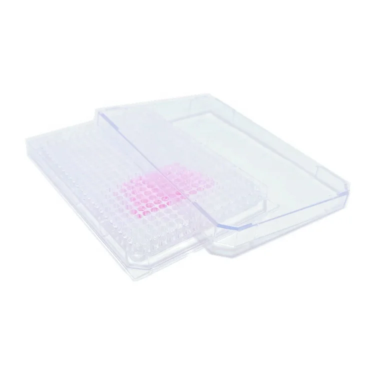 CP-100384 лаборатории PS прозрачная одноразовая пластина с чашкой 384 хорошо Культура клеток плиты обработанный
