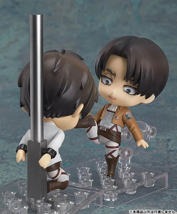 Attack on Titan Rivaille Levi Ackerman 390# Eren Jaeger 375# Mikasa Ackerman 365# Action Figure PVC Collection Model toys